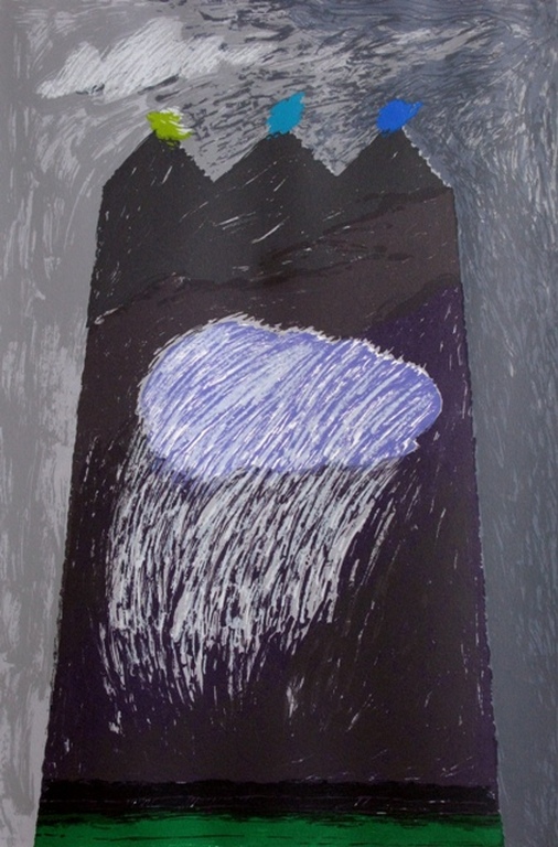 AHMED BALDIN - MODERN werk zeefdruk uit 37 - mooi INGELIJST verkocht voor € 200!