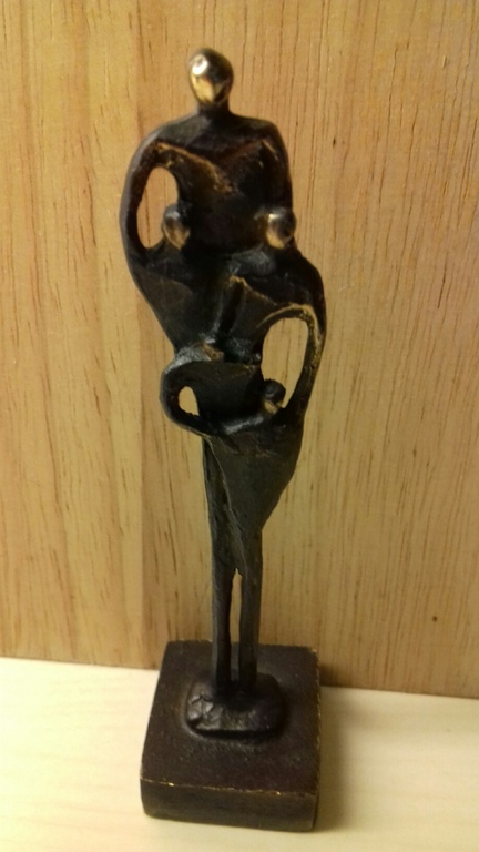 Geheel verbronsde sculptuur - SAMEN - kopen? Bied vanaf 12!