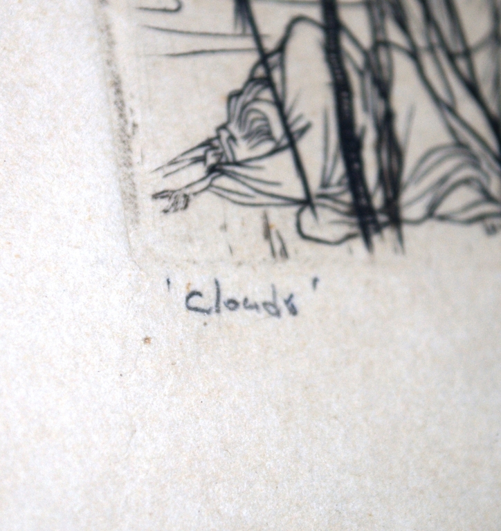 Clouds - gesigneerde ets - 1948 - artist's proof  kopen? Bied vanaf 50!