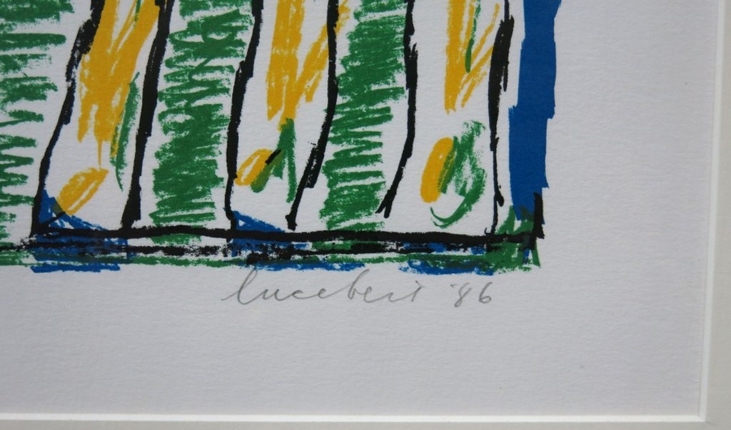 Lucebert: Litho, Vragend kind - Ingelijst kopen? Bied vanaf 250!