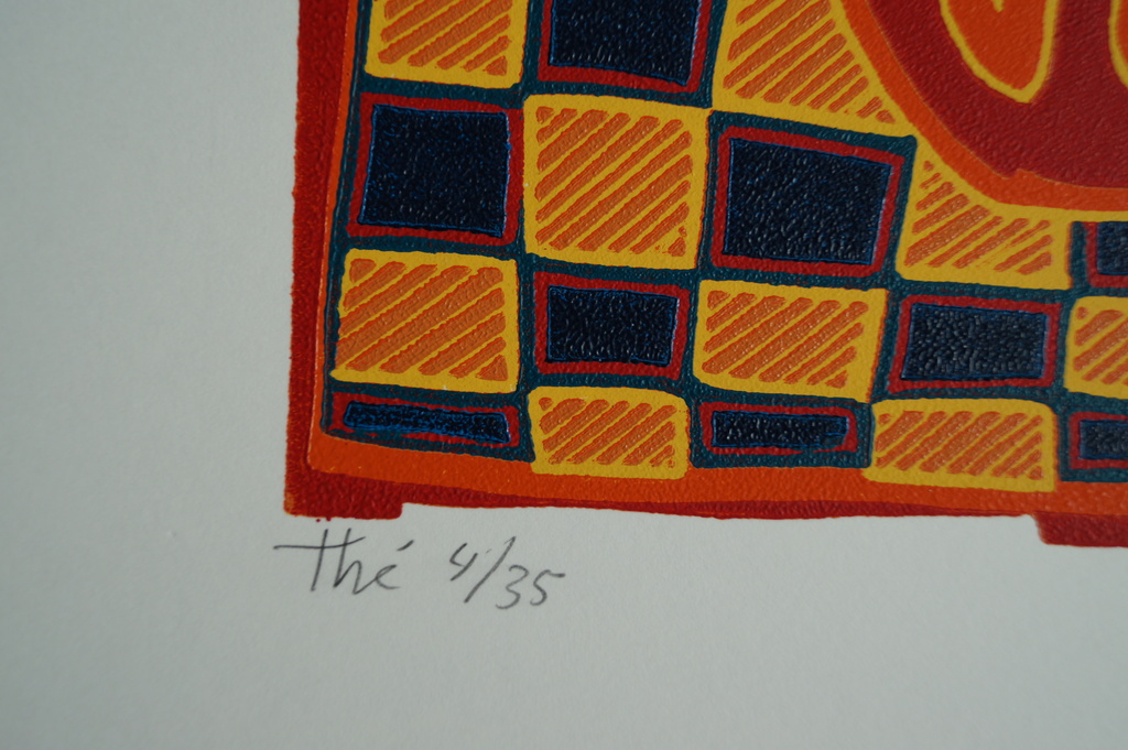 Diana van Hal - gesigneerde linosnede - 35 ex. kopen? Bied vanaf 1!