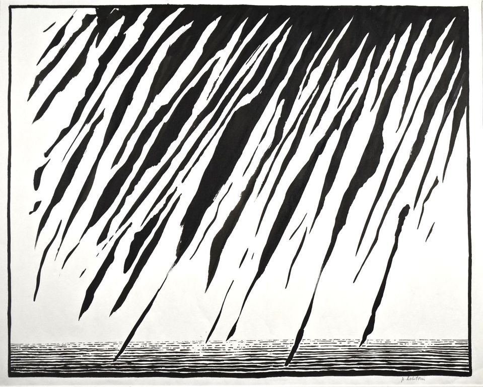 Pieter Holstein: Inkttekening. Zonder titel verkocht voor € 100!