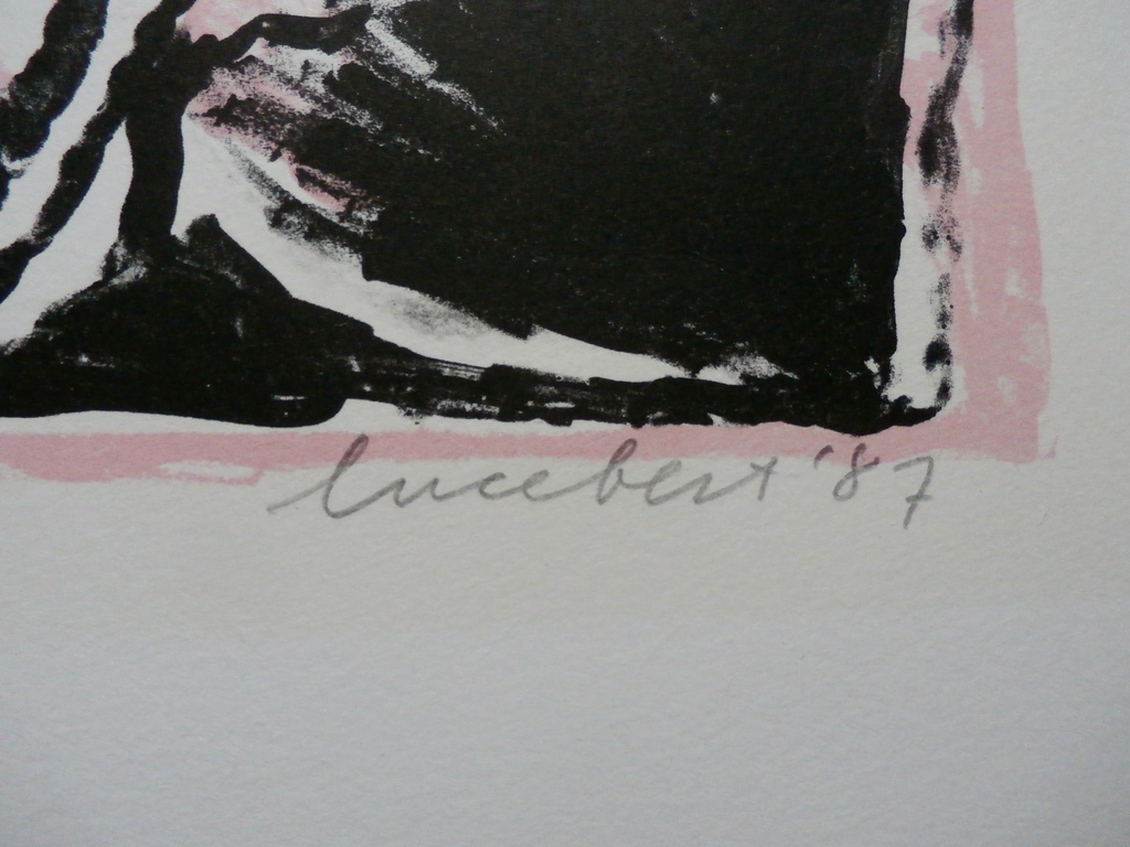 Lucebert - Litho: Monster en het meisje - 1987 kopen? Bied vanaf 199!