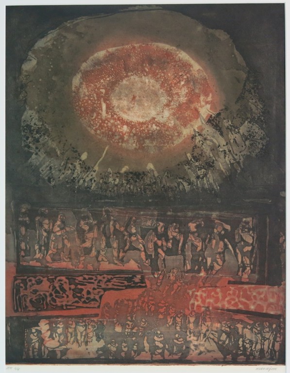 Henk Vierveijzer: Aquatint, Zon verkocht voor € 50!