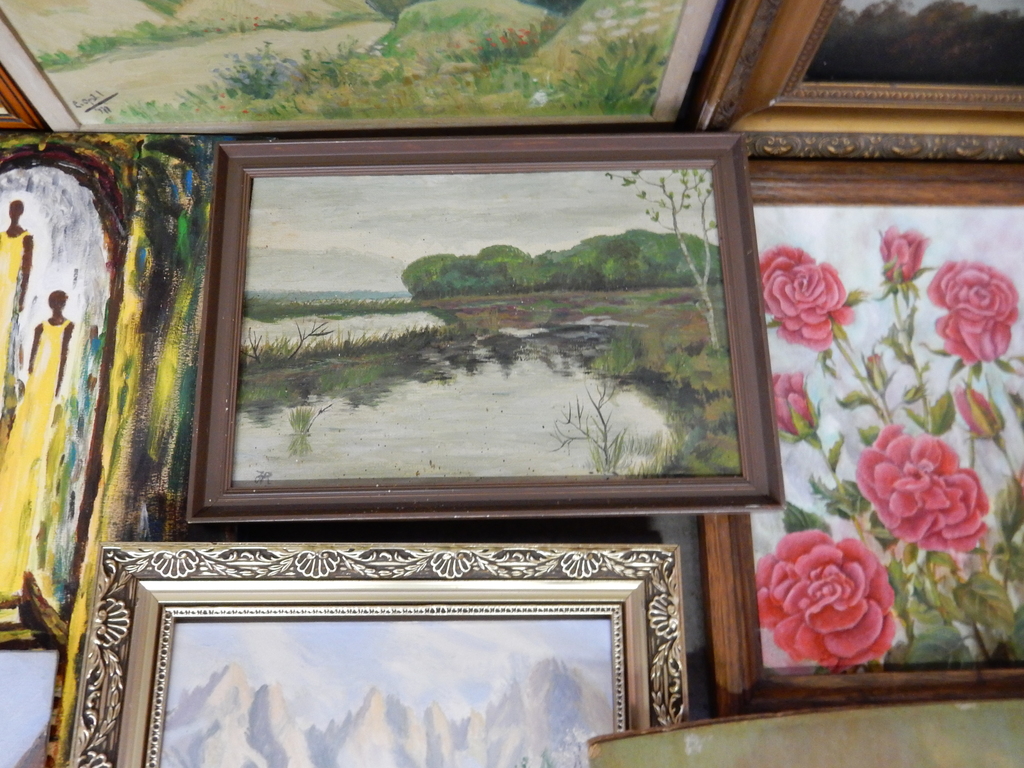 Oude en antieke olieverfschilderijen - lot van 21 stuks - Landschap kopen? Bied vanaf 1!