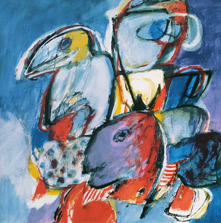 Jan Cobbaert - Cobra-achtige figuren, litho kopen? Bied vanaf 225!