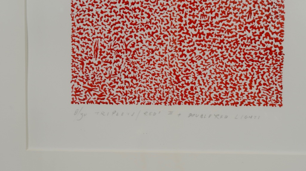 Wim Smits: Zeefdruk, Red, red, double red - Ingelijst kopen? Bied vanaf 35!