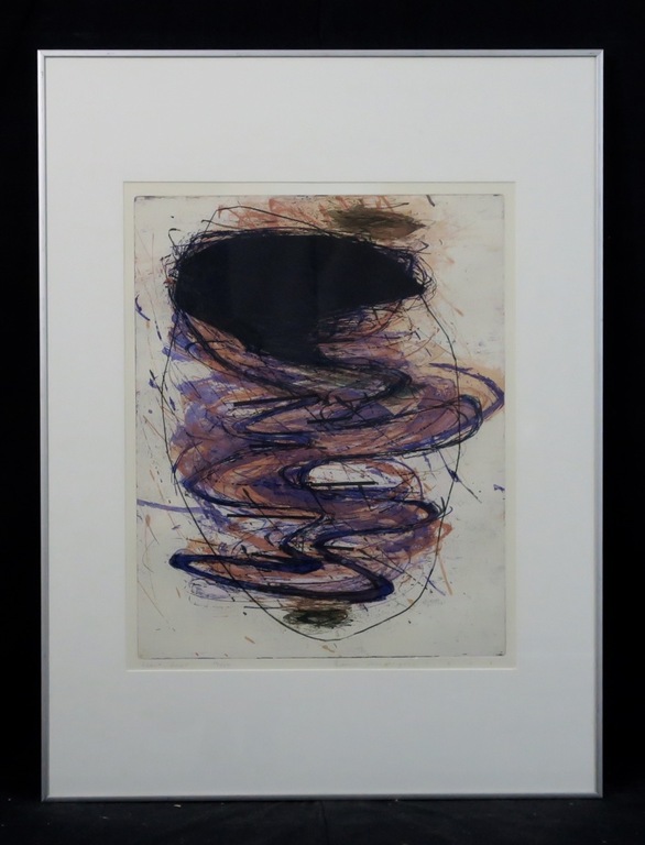 Hans Vredegoor: Ets, Heart beat - Ingelijst verkocht voor € 60!