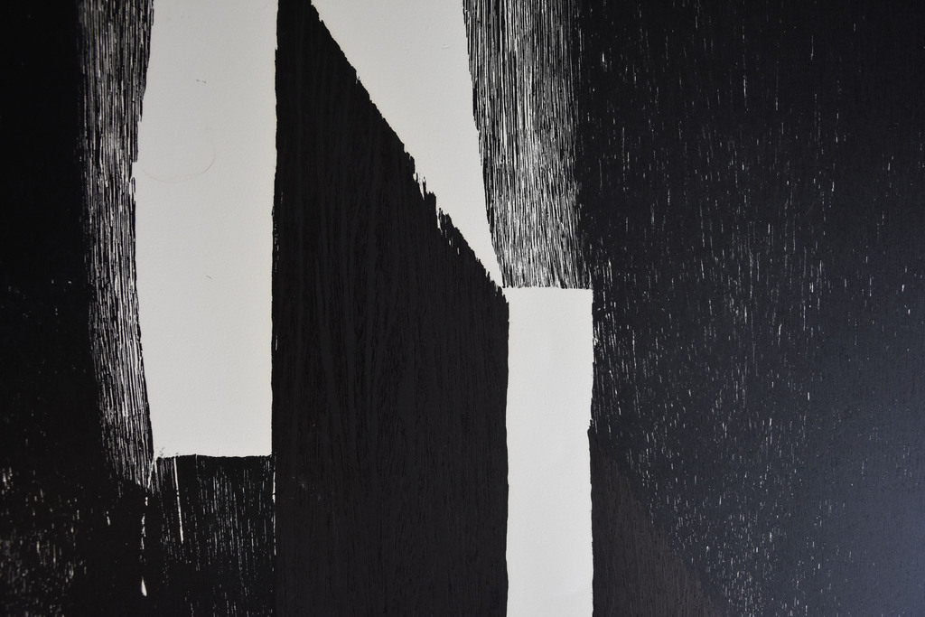 Guillaume Le Roy # COMPOSITIE # extreem groot formaat houtsnede, 1984, mint- kopen? Bied vanaf 120!