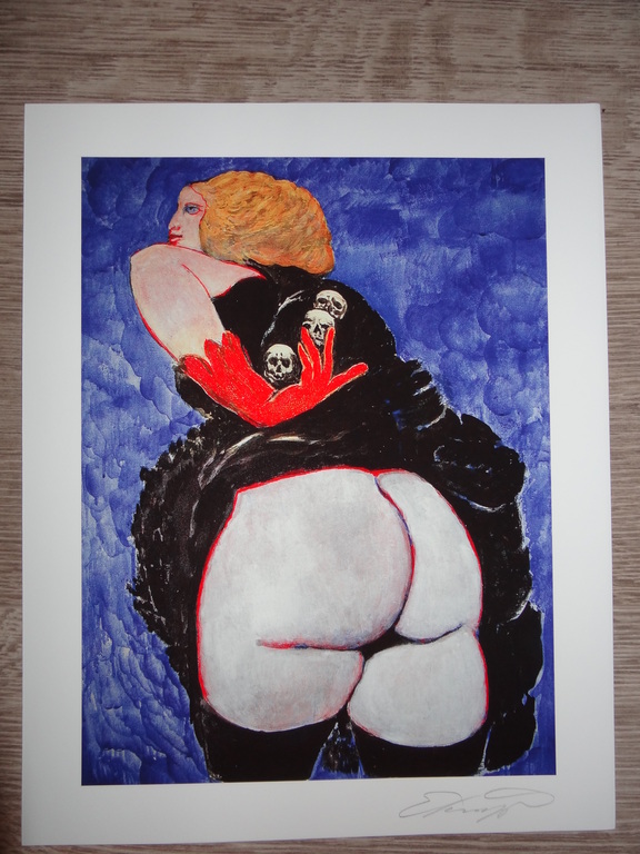 Ernst Fuchs, 'Die Kopfsammlerin' - handgesigneerd, 2012 kopen? Bied vanaf 29!