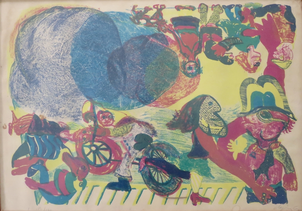 Jacqueline de Jong (1939) - litho prent 190 - 1967 kopen? Bied vanaf 30!