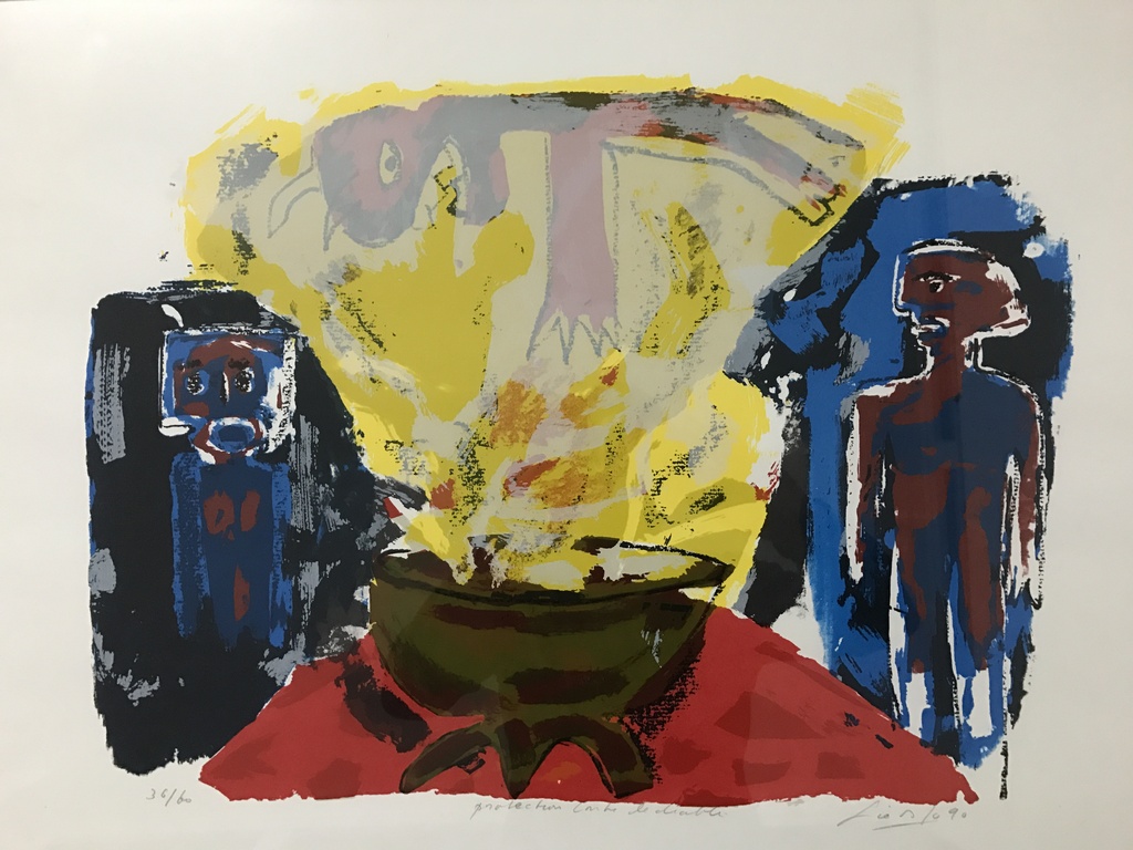 John Lie A Fo   1 originele zeefdruk / Litho gesigneerd 1990 kopen? Bied vanaf 1!