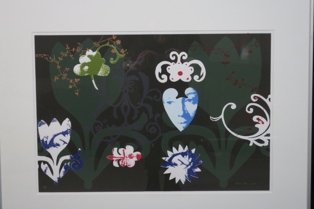 Eline Bos: Zeefdruk, Zonder titel - Ingelijst kopen? Bied vanaf 35!