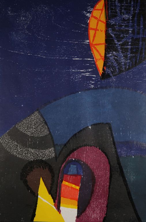 Guillaume le Roy: Houtsnede, Abstracte compositie I kopen? Bied vanaf 50!
