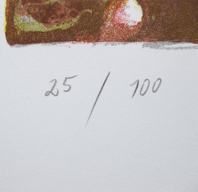 Jörg Remé - Kleuren litho - "Hommage á Antes" - 1978 - (Handgesigneerd) kopen? Bied vanaf 56!