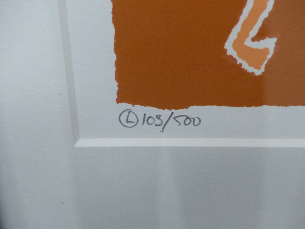 Hans Innemee,Zeefdruk op papier, Ingelijst,Handgesigneerd,Titel Duck kopen? Bied vanaf 50!