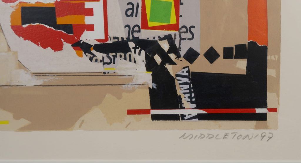 Sam Middleton: Zeefdruk, Composition - Ingelijst kopen? Bied vanaf 35!