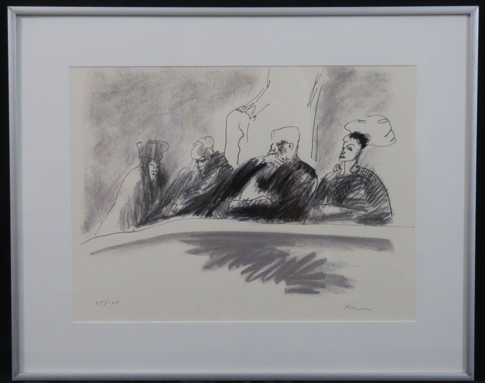 Luis Filcer: Zeefdruk, Zonder titeI XV - Ingelijst kopen? Bied vanaf 60!