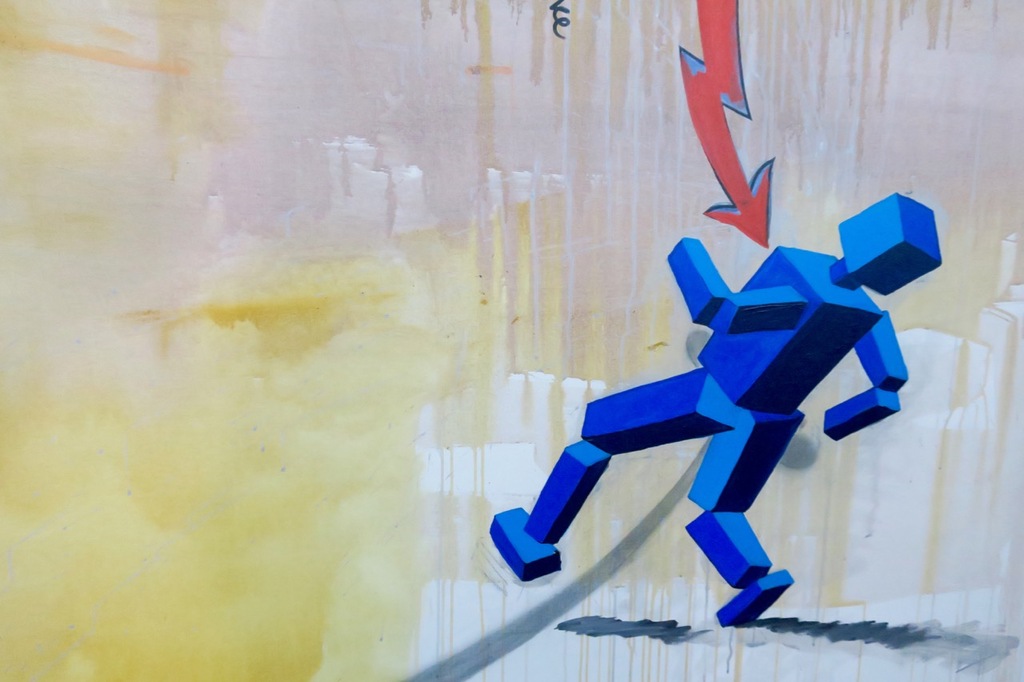 Leon Dekker: Olie en collage op doek, The revue company - Ingelijst (Zeer groot) kopen? Bied vanaf 1!