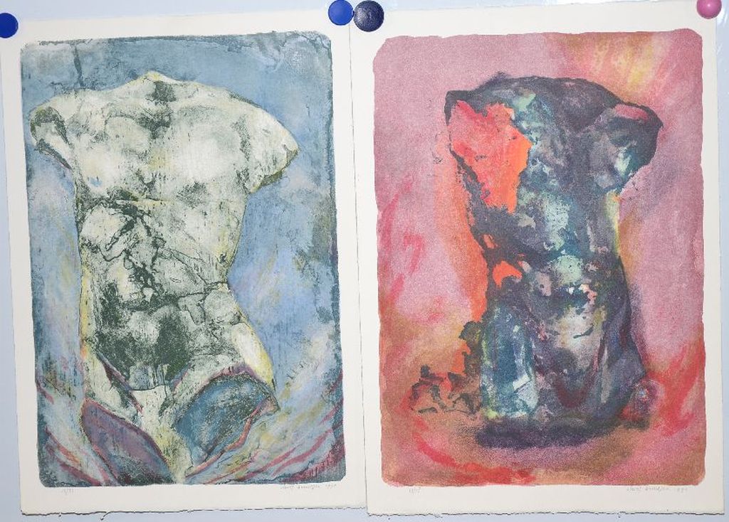 Chris Buursen: Kleurenlitho's (2). Torso's kopen? Bied vanaf 50!