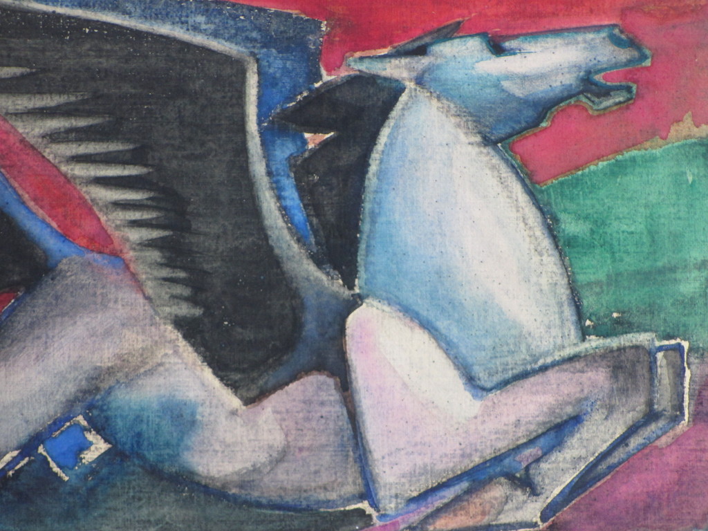 Krijn van Dijke, Pegasus, Gemengde techniek kopen? Bied vanaf 45!