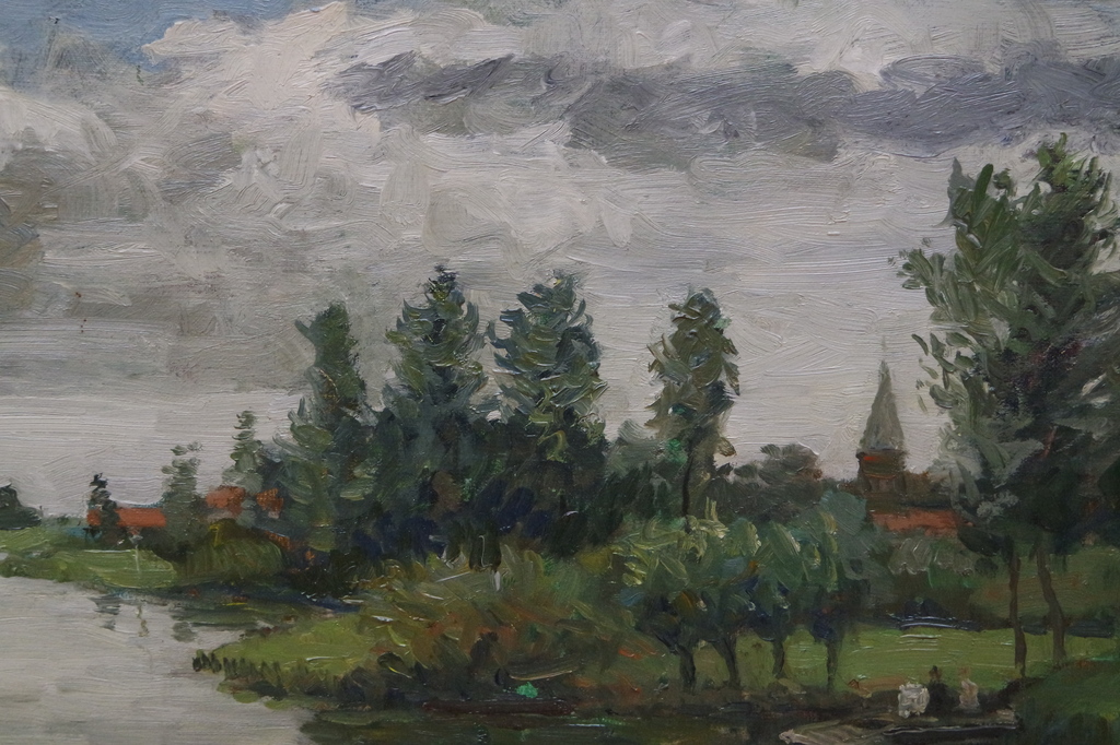 Bart Peizel (1887-1974) - olieverf op doek - dorpsgezicht kopen? Bied vanaf 195!