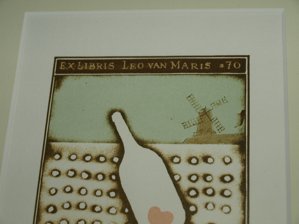 Vladimír Suchánek (1933) : Ex libris Leo van Maris –Gesigneerd & ingelijst- 2004 kopen? Bied vanaf 1!