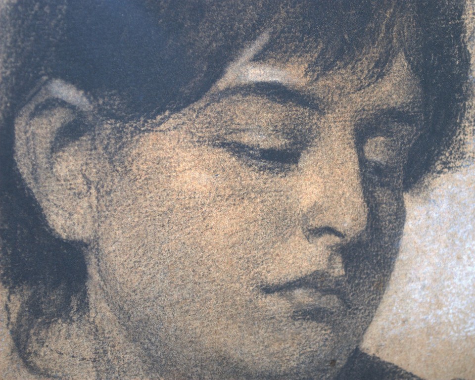 krijttekening 1886 door Carel Dake kopen? Bied vanaf 75!