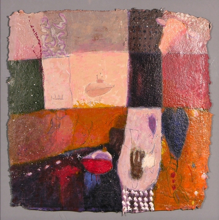 Alexander Vogels - Kleurenzeefdruk - Zonder titel - Ingelijst verkocht voor € 159!