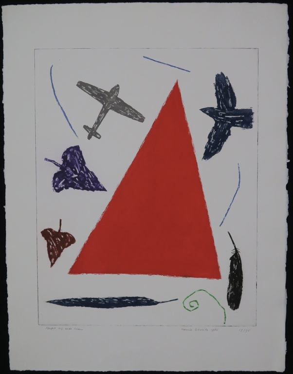 Harrie Gerritz: Ets, Herfst bij rode toren  verkocht voor € 45!