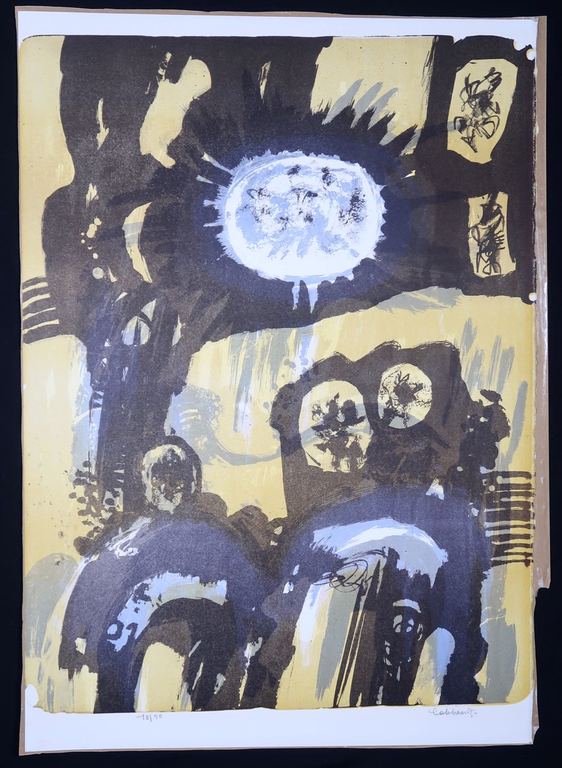 Jan Cobbaert: Litho, Three figures verkocht voor € 150!