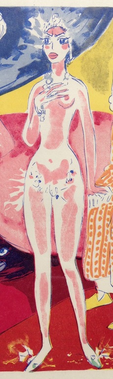 Kees van Dongen, Originele houtgravure uit 1955 kopen? Bied vanaf 65!