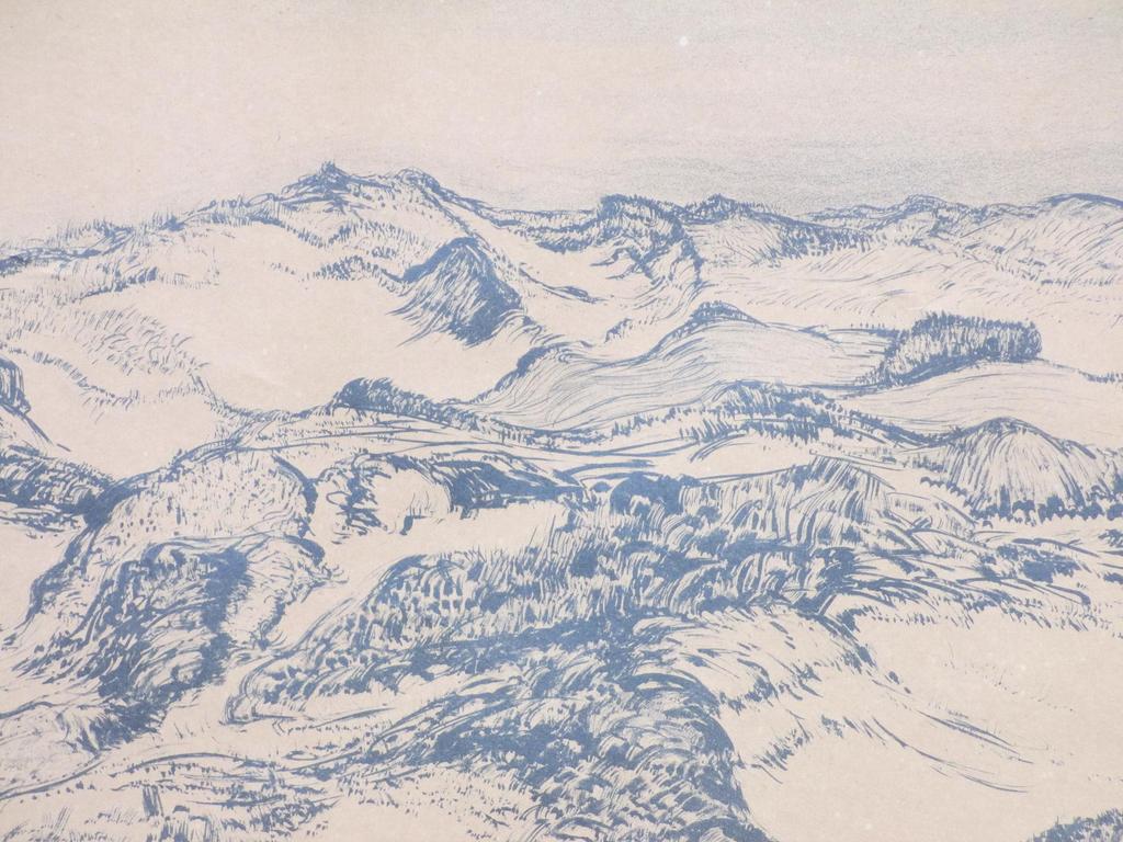 Chris Lebeau, Duinlandschap, Litho kopen? Bied vanaf 75!