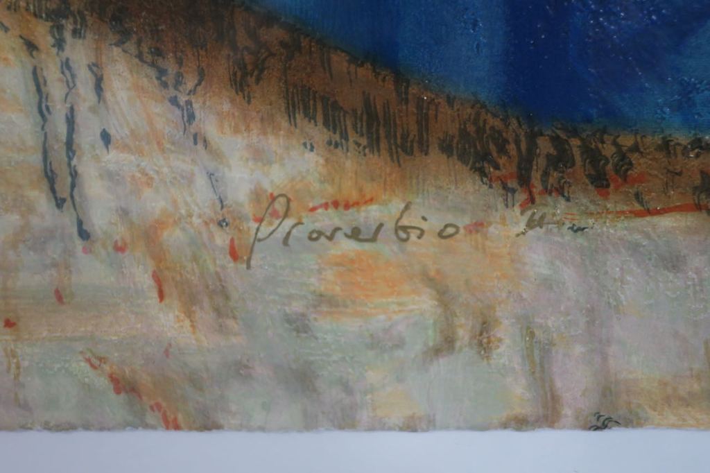 Gregorio Dominguez Goyo: Zeefdruk, Proverbio I - Ingelijst (groot) kopen? Bied vanaf 50!