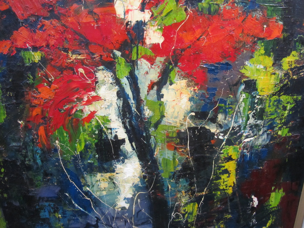 Johnny Schuddeboom, olie op board, abstracte voorstelling. kopen? Bied vanaf 150!