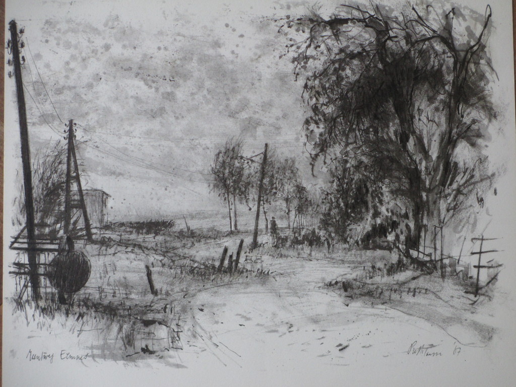 Piet Klaasse, Meentweg Eemnes, Litho kopen? Bied vanaf 1!