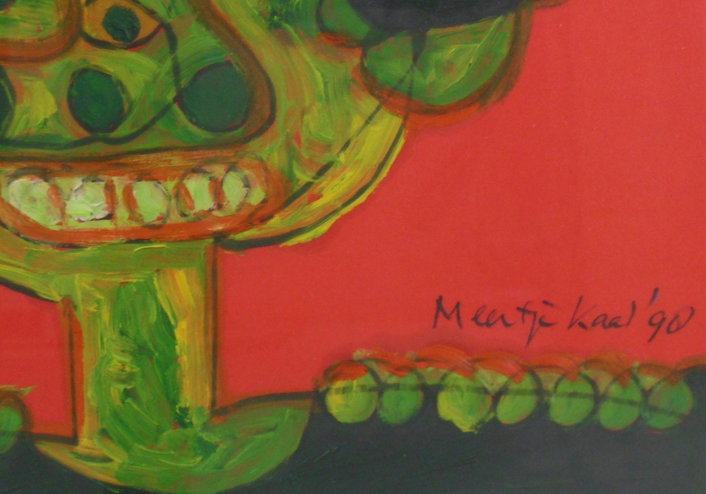 Meertje Kaal: Acryl op papier, The day after... - Ingelijst kopen? Bied vanaf 50!