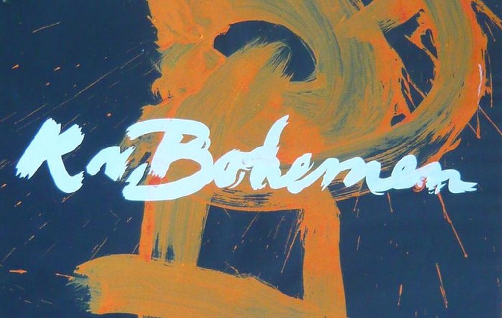 Kees Van Bohemen - gouache op gezeefdrukte affiche – gesigneerd - unicum - 1958 kopen? Bied vanaf 160!
