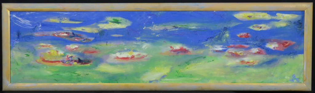 Beatrice de Jong: Acryl op doek, St. Baume - Ingelijst (Groot) kopen? Bied vanaf 1!