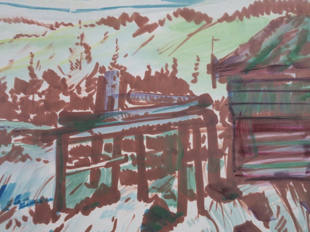 Peter van den Braken: Tekening op papier, Setesdal Noorwegen kopen? Bied vanaf 1!