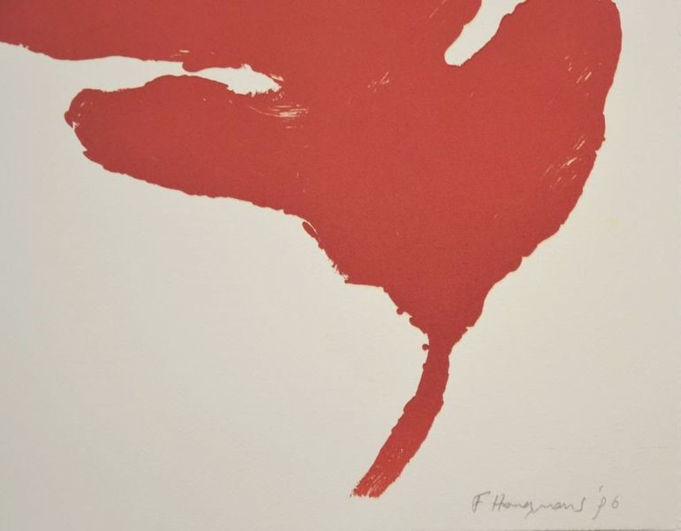 Fons Haagmans: Litho, Rood Blad (1996) kopen? Bied vanaf 50!