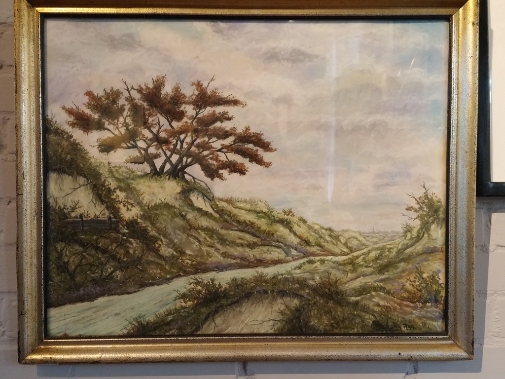 C.P. Biersma (?), pasteltekening kopen? Bied vanaf 1!