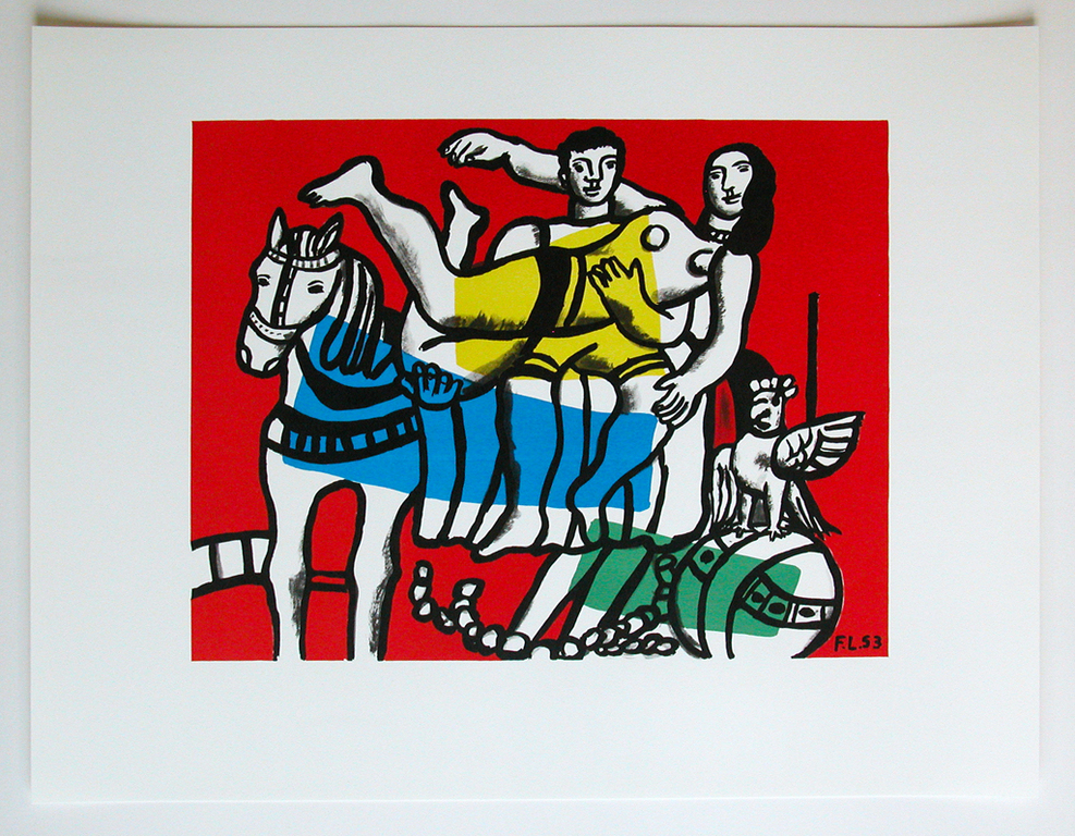 FERNAND LEGER, 'Le cirque', kleurenlitho  kopen? Bied vanaf 75!