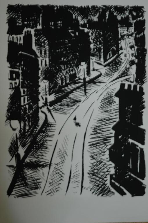 F. Masereel Originele grafiek 'Alleen op straat' met authenticiteits certificaat verkocht voor € 35!