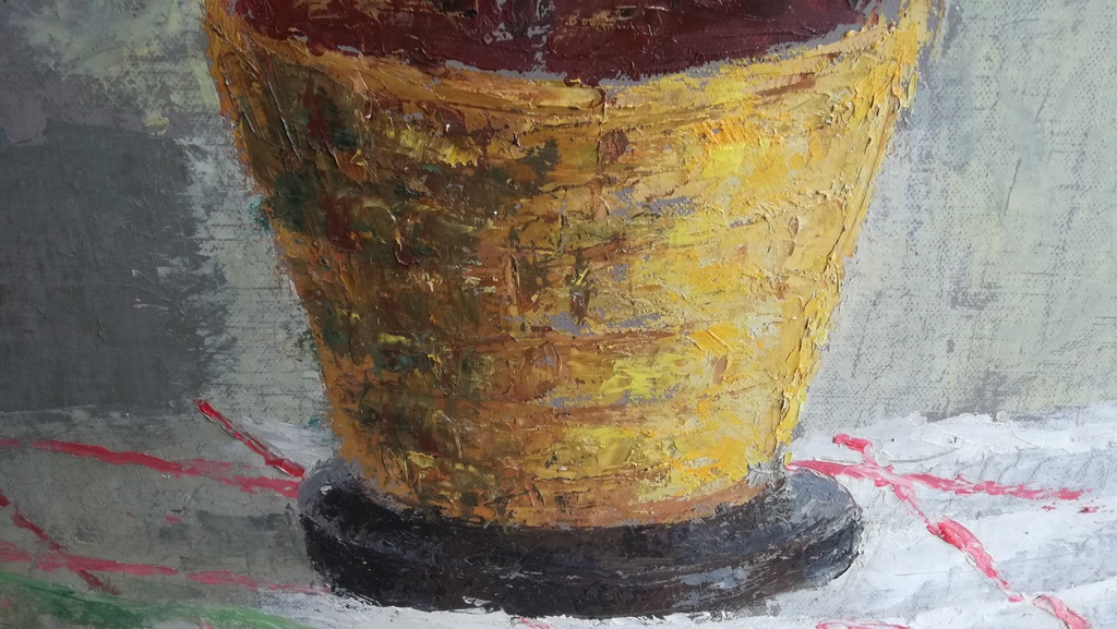 Onbekend kunstenaar, olieverf op paneel, Bloemen Stlleven kopen? Bied vanaf 1!