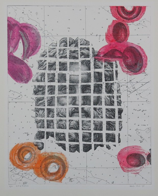 Harald Vlugt: Ets en aquatint, Pick up his pieces verkocht voor € 51!