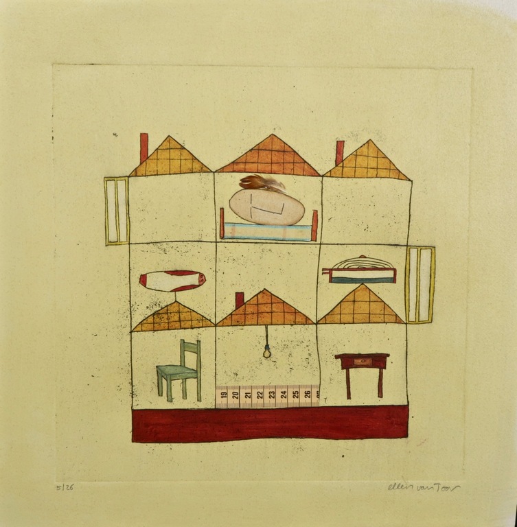 Ellen van Toorn: Ets en collage, Huis kopen? Bied vanaf 1!