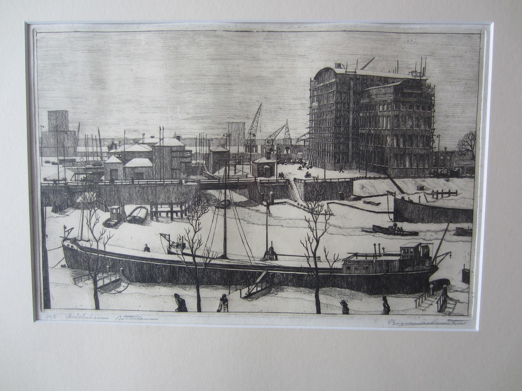 Bas van der Smit: ets, Parksluizen Rotterdam kopen? Bied vanaf 40!