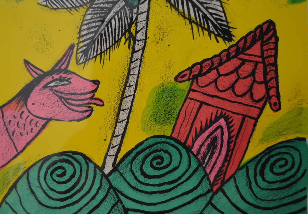 Corneille: Zeefdruk - Mémoire de Bali C - 1993 kopen? Bied vanaf 150!