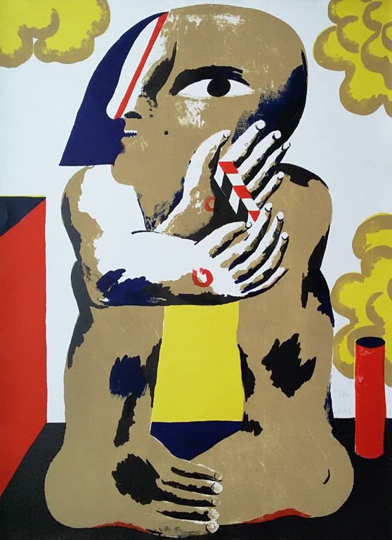 Horst Antes - Kopffüßler, litho verkocht voor € 195!